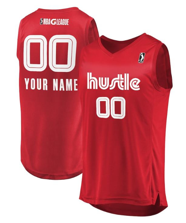 Men's Memphis Hustle Active Player Custom Red Stitched Jersey